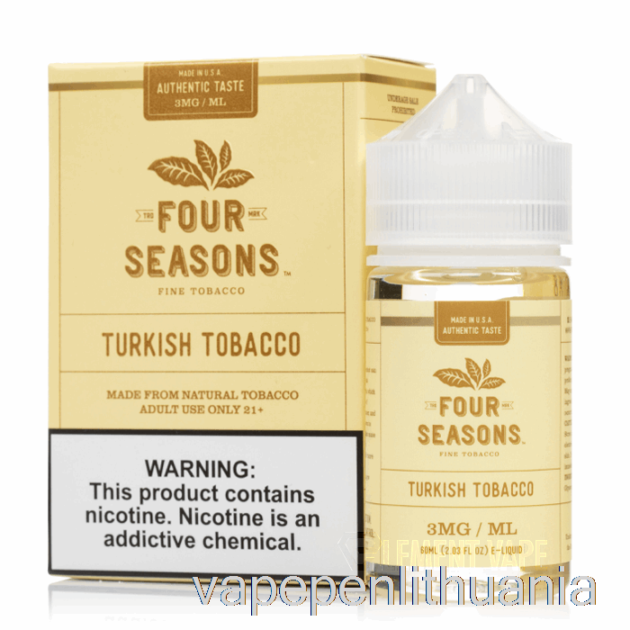 Turkiškas Tabakas - Keturi Sezonai - 60ml 6mg Vape Skystis